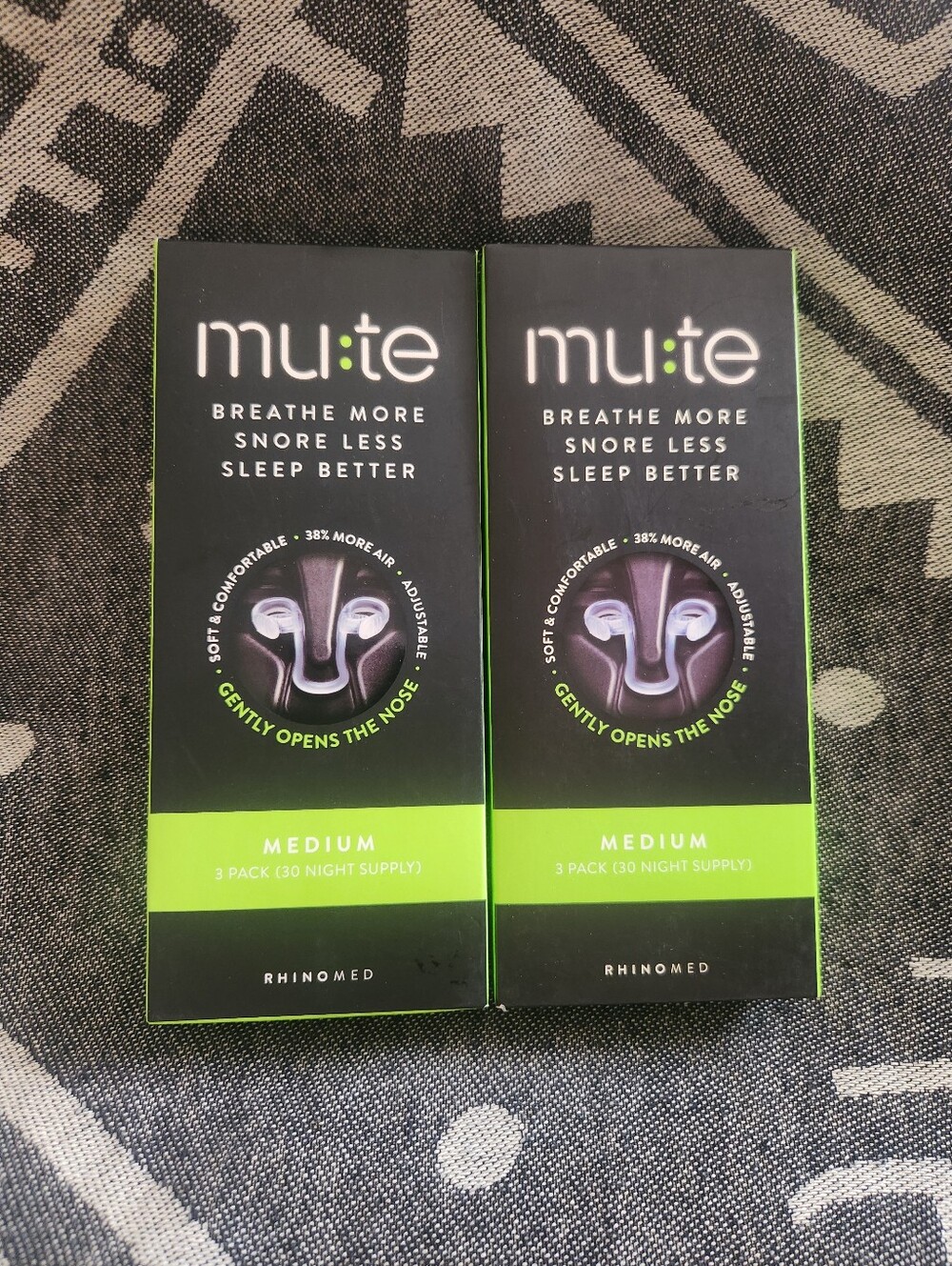 Mute Nasal Breathing Aid Medium - 2 Boxes Of 3-Packs (60 Night Supply)